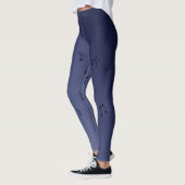 Dark Ombre Musical Notes Navy Leggings (Links)