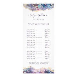 dark opal design price list rack-kaart reclamekaart