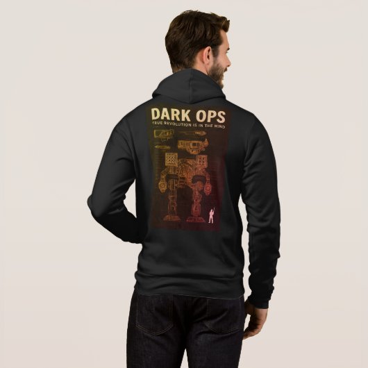 Dark Ops Battle Mech - Crest of the Mind Hoodie (Achterkant volledig)