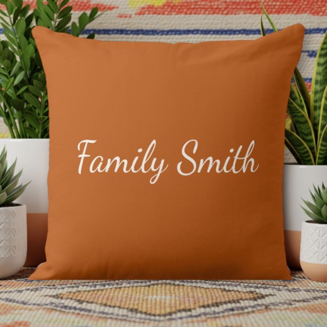 Dark Orange Decorative Pillow - Simple  Kussen (Creator heeft geüpload)