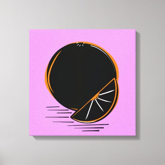 Dark Orange – Minimal Graphic Art  Canvas Afdruk (Voorkant)