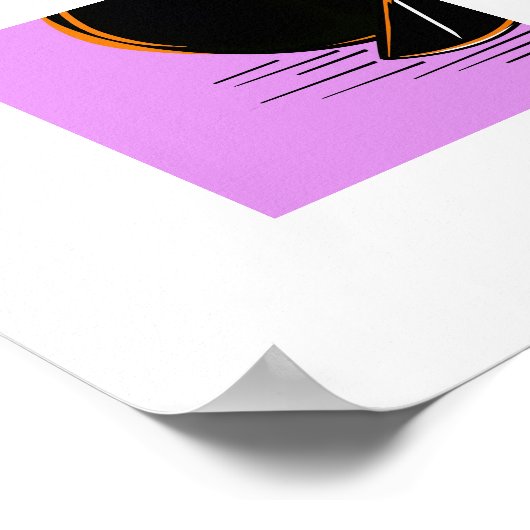 Dark Orange – Minimal Graphic Art  Poster (Hoek)