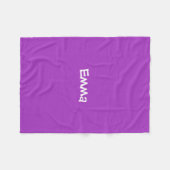 Dark Orchid Personalized Fleece Blanket Deken (Voorkant (Horizontaal))