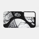 Dark Organic Roots Abstract Pattern Hoesje Samsung Galaxy Hoesje (Achterkant horizontaal)