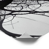 Dark Organic Roots Abstract Poster (Hoek)