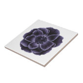 Dark Paarse Bloom Botanical Art Design Tegeltje (Zijkant)