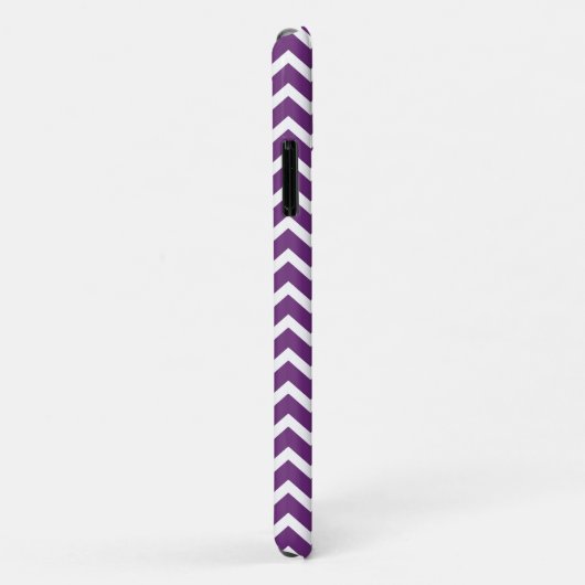 Dark Paarse Chevrons Pattern Case-Mate iPhone Case (Achterkant/rechts)
