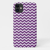 Dark Paarse Chevrons Pattern Case-Mate iPhone Case (Achterkant)