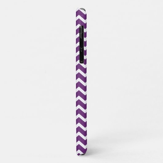 Dark Paarse Chevrons Pattern Case-Mate iPhone Case (Achterkant/links)