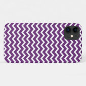 Dark Paarse Chevrons Pattern Case-Mate iPhone Case (Achterkant (horizontaal))
