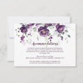 Dark Paarse pioenen downloadbare behuizing Kaart (Voorkant)