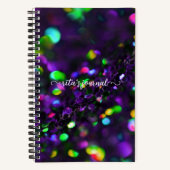 Dark Paarse Sparkling Journal Notitieboek (Voorkant)