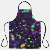 Dark Paarse sprankelende werk Schort (Voorkant)