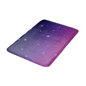 Dark Paarse Sterrennacht Sky Badmat (Gekanteld)