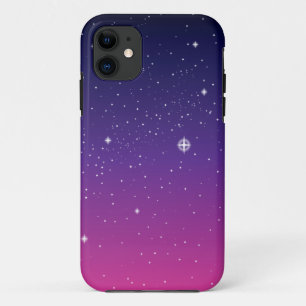 Dark Paarse Sterrennacht Sky Case-Mate iPhone Case