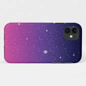 Dark Paarse Sterrennacht Sky Case-Mate iPhone Case (Achterkant (horizontaal))