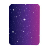 Dark Paarse Sterrennacht Sky Magneet (Verticaal)