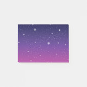 Dark Paarse Sterrennacht Sky Post-it® Notes (Voorkant)