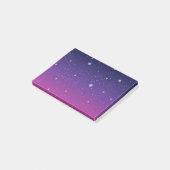 Dark Paarse Sterrennacht Sky Post-it® Notes (Schuin)