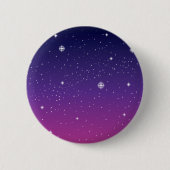 Dark Paarse Sterrennacht Sky Ronde Button 5,7 Cm (Voorkant)