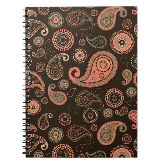 Dark Paisley Notitieboek (Voorkant)