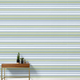 Dark Pastel Blue and Spring Rain Stripes Behang