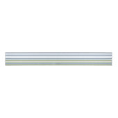 Dark Pastel Blue and Spring Rain Stripes Grosgrain Lint (Voorkant)