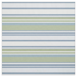 Dark Pastel Blue and Spring Rain Stripes Stof
