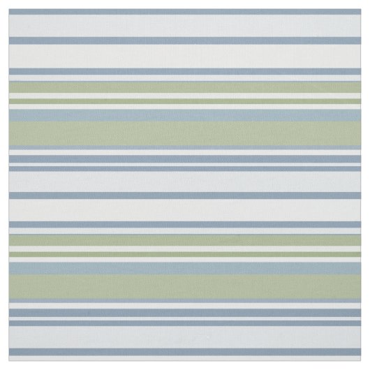 Dark Pastel Blue and Spring Rain Stripes Stof (Swatch)