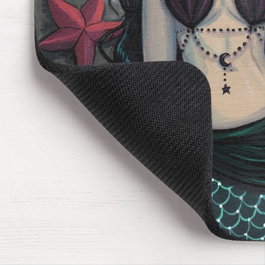 Dark Pearl Mermaid Mousepad Muismat (Hoek)