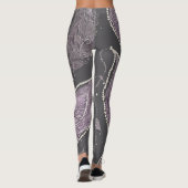 Dark Pearls AI-kunst Leggings (Achterkant)