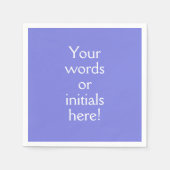 Dark Periwinkle Paars Custom Napkins Servet (Voorkant)