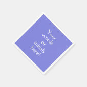 Dark Periwinkle Paars Custom Napkins Servet (Hoek)