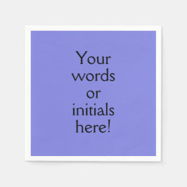 Dark Periwinkle Paars Custom Servet