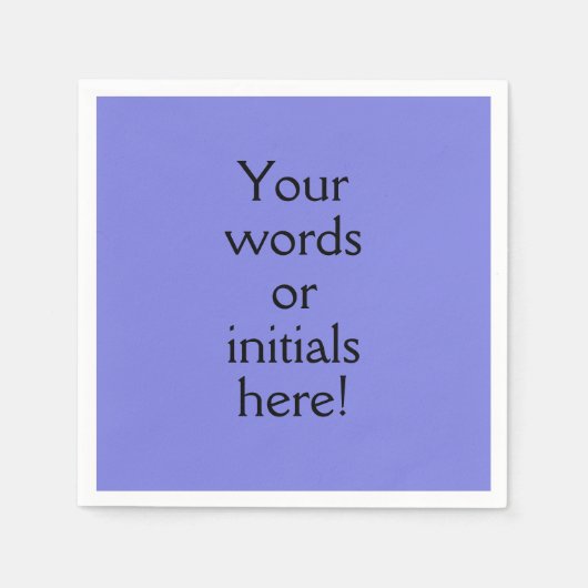 Dark Periwinkle Paars Custom Servet (Voorkant)