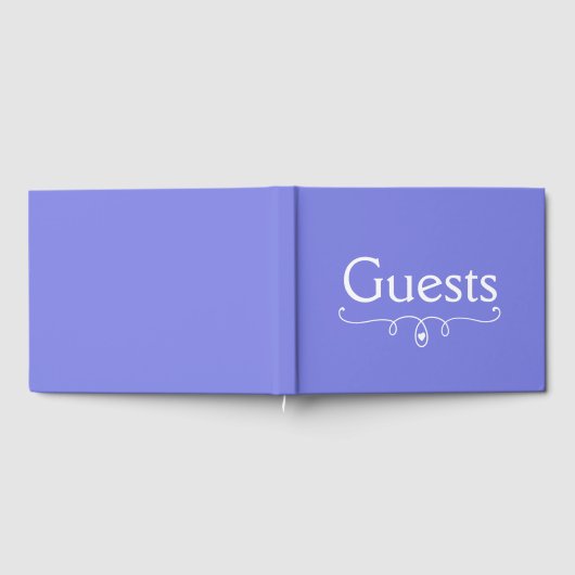 Dark Periwinkle Paars Gastenboek (Volledig)