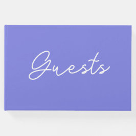 Dark Periwinkle Paars Gastenboek