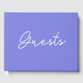 Dark Periwinkle Paars Gastenboek (Voorkant)