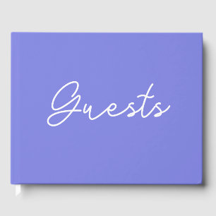 Dark Periwinkle Paars Gastenboek