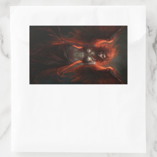 Dark Phoenix Gothic Fantasy Sticker (Tas)