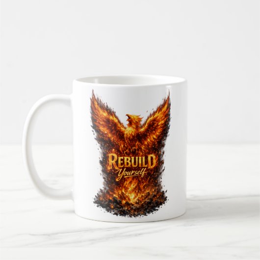 Dark Phoenix Motivation Design Koffiemok (Links)