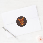 Dark Phoenix Motivation Design Ronde Sticker (Envelop)