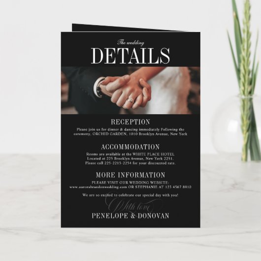 Dark Photo Magazine QR-code alles in één bruiloft (Achterkant)