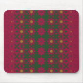 Dark pink and green Mouse pad Muismat (Voorkant)