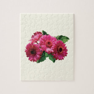 Dark Pink Gerbera Daisies Legpuzzel