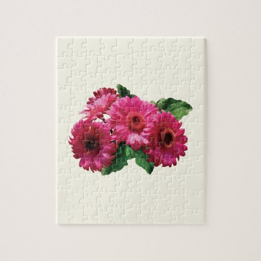 Dark Pink Gerbera Daisies Legpuzzel (Verticaal)