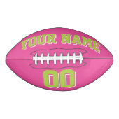 DARK PINK LIME GROEN EN WITTE Football (Voorkant)