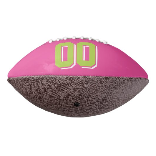 DARK PINK LIME GROEN EN WITTE Football (Gedraaid 270)