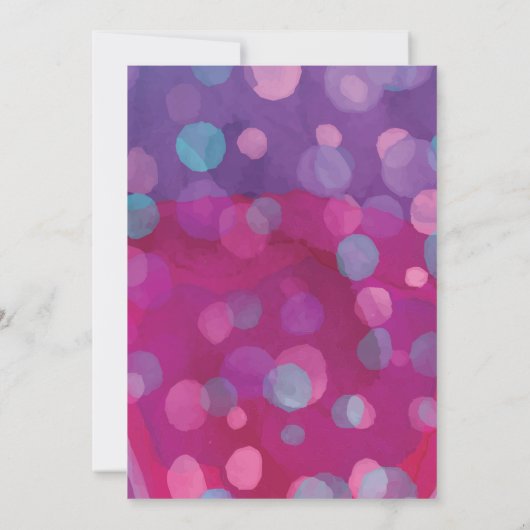 Dark Pink Mermaid Tail Birthday Uitnodiging (Achterkant)