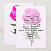 Dark Pink Peony Kaart (Voorkant / Achterkant)